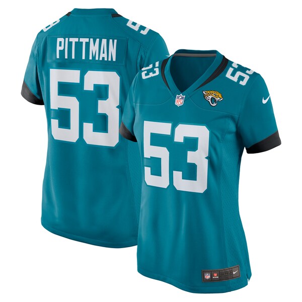 Anthony Pittman Jacksonville Jaguars Nike Women's Team Game Jersey -  Teal