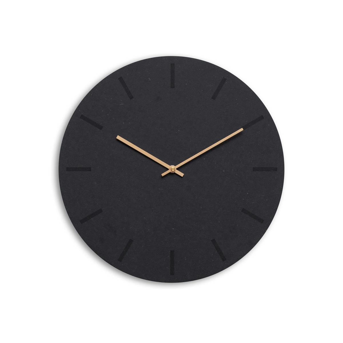 - Horloge murale en bois noir D38cm