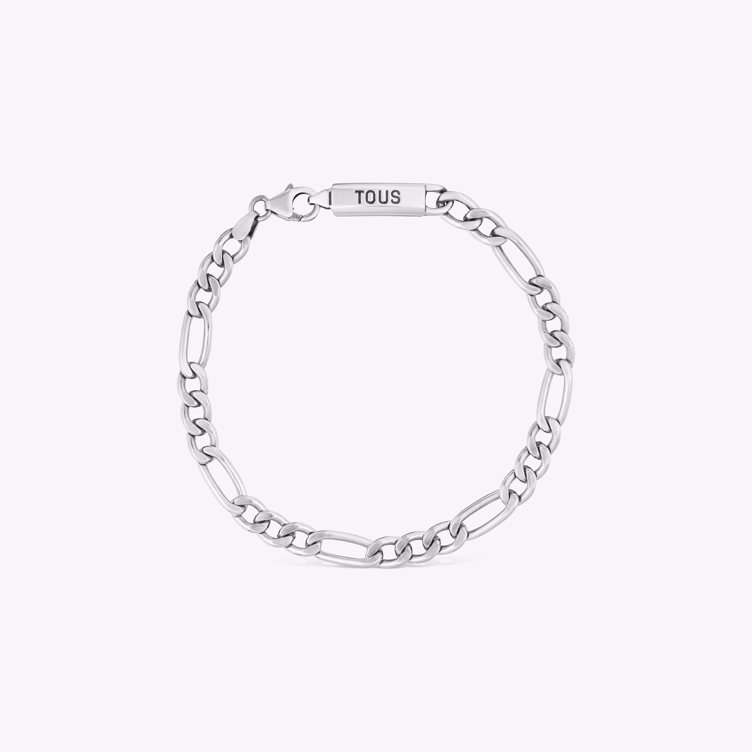 Pulsera cadena barbada de plata TOUS Man