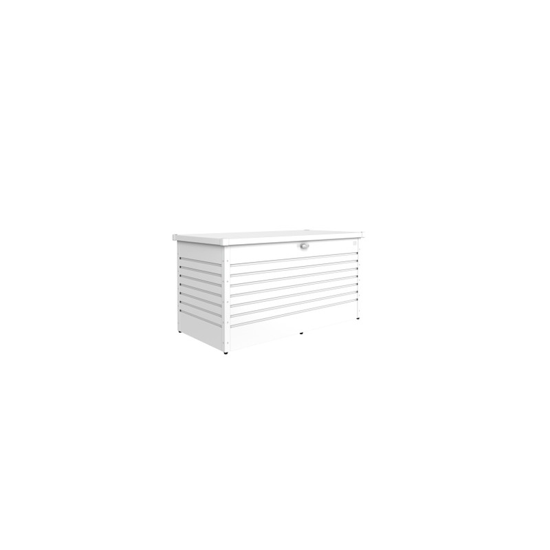 Coffre de jardin blanc 1,6 x 0,79 x 0,83 m BIOHORT