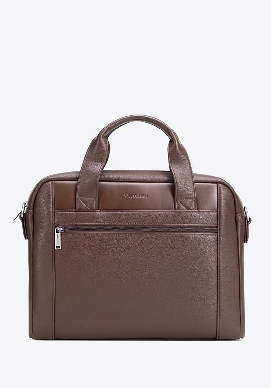 Elegancka torba na laptopa 15,6” brązowa
