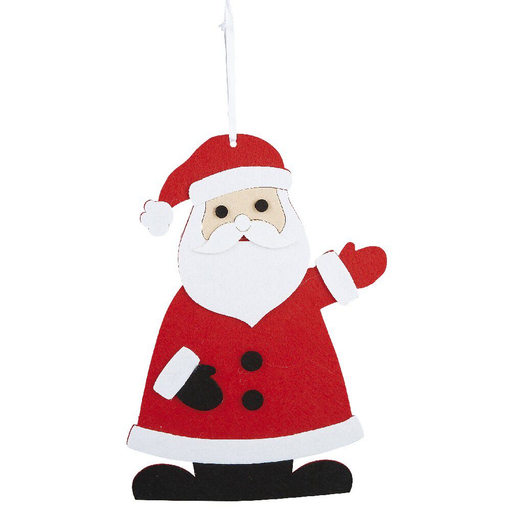 Suspension Père No&euml;l en feutrine