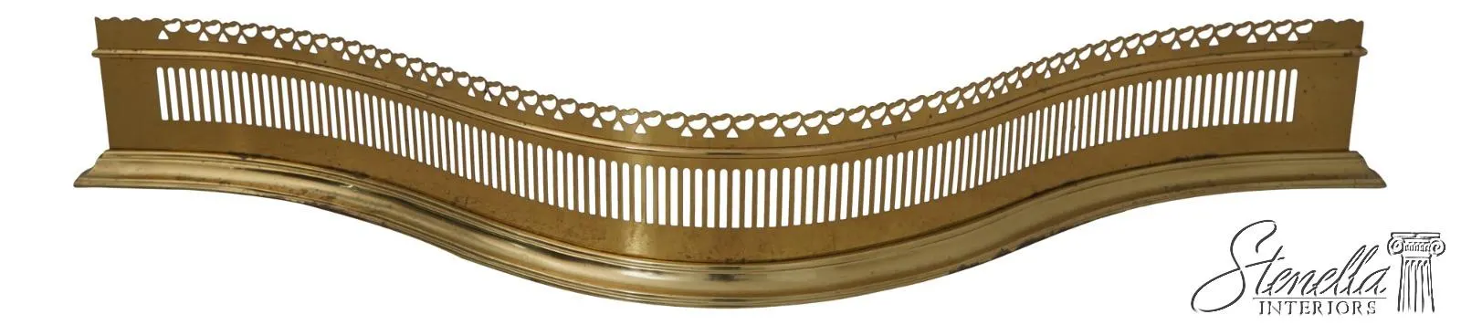 F70915: VIRGINIA METALCRAFTERS Colonial Williamsburg Brass Fireplace Fender