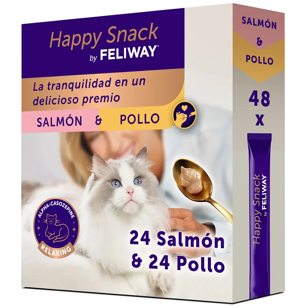Feliway Happy Snack chicken & salmon cat snack 48 units