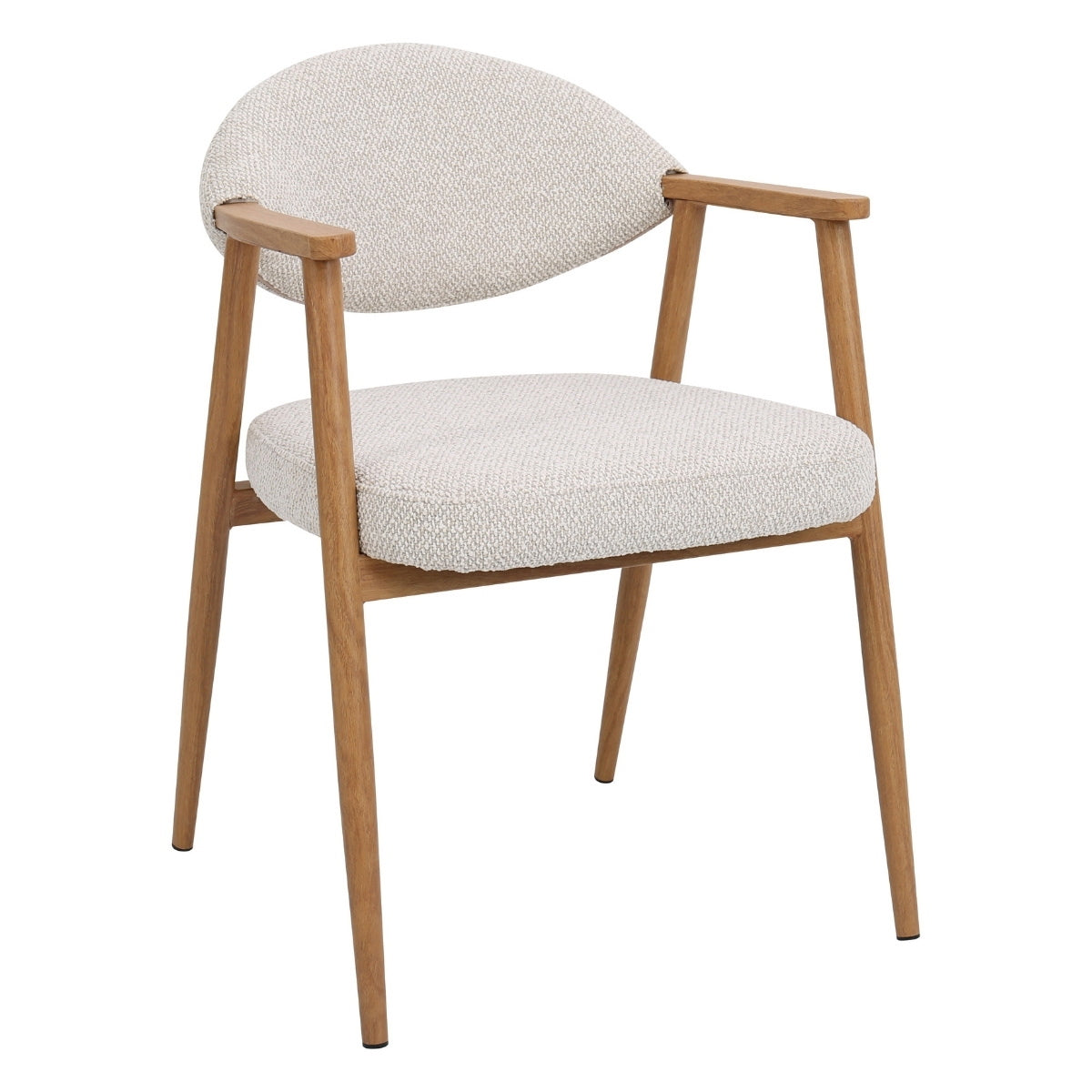 DÉJA Living Eetkamerstoel Karup - Beige/Naturel - Set van 2