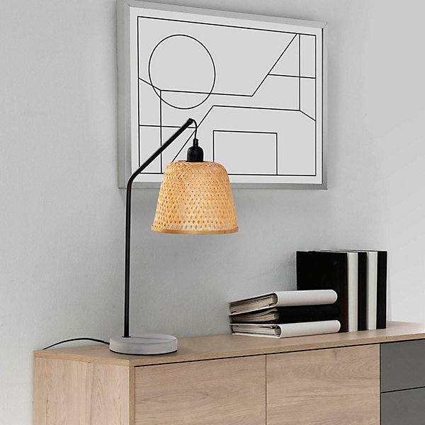 Lampe à poser Sakura en Bamboo, diamètre 55 cm