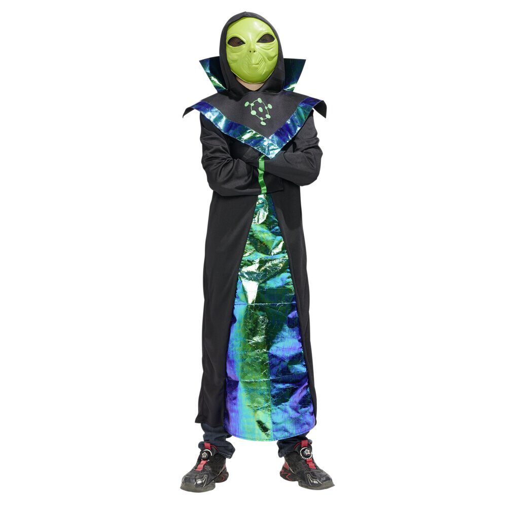 Deguiz'box déguisement enfant alien vert masque gants tunique 11/14ans