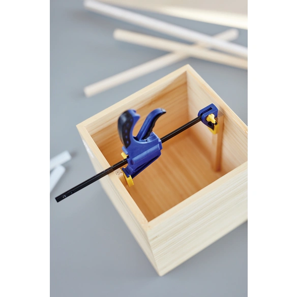 Einhandzwinge, BxL: 10,8 x 19,5 cm, blau