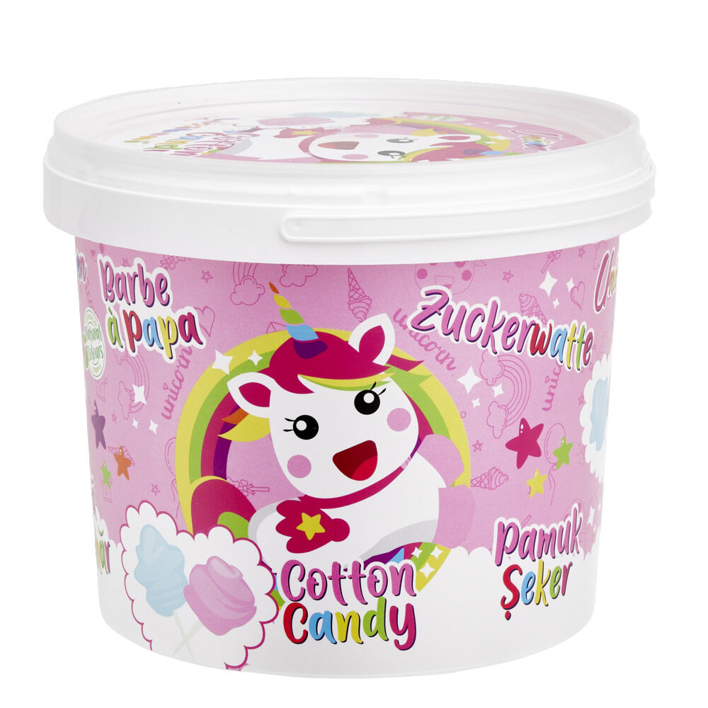 Pot licorne barbe à papa x8 rose et bleue 150gr
