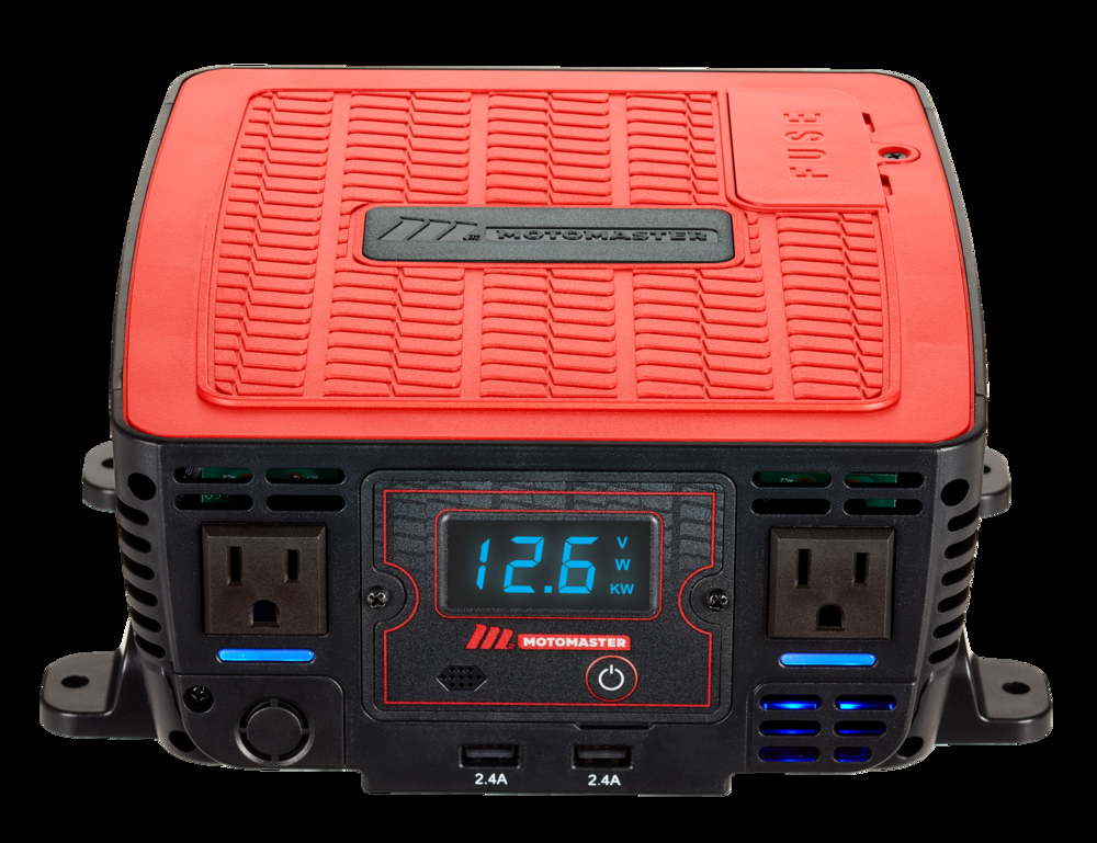 MotoMaster Power Inverter, 1500W, Includes Battery Cables