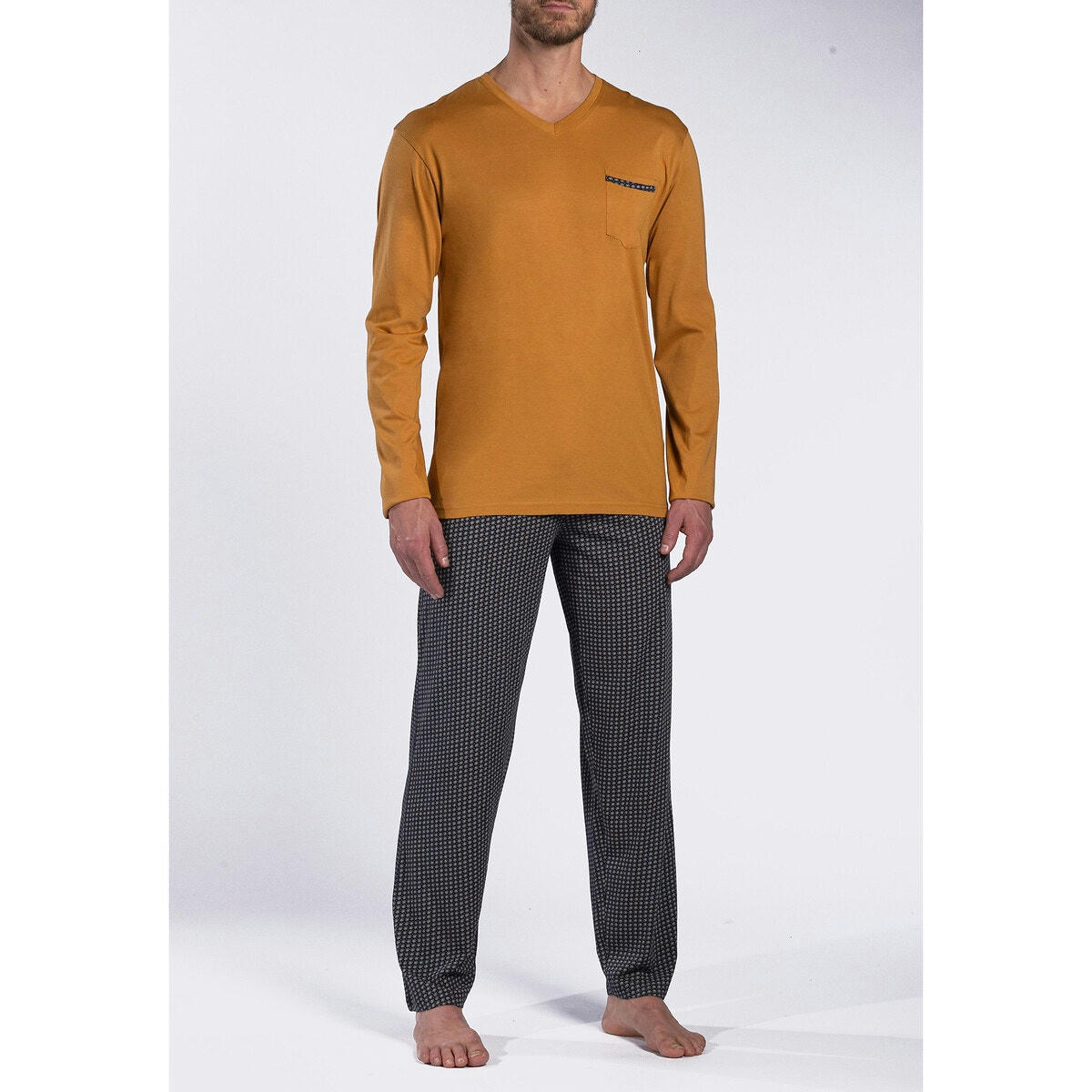 Pyjama long en coton modal