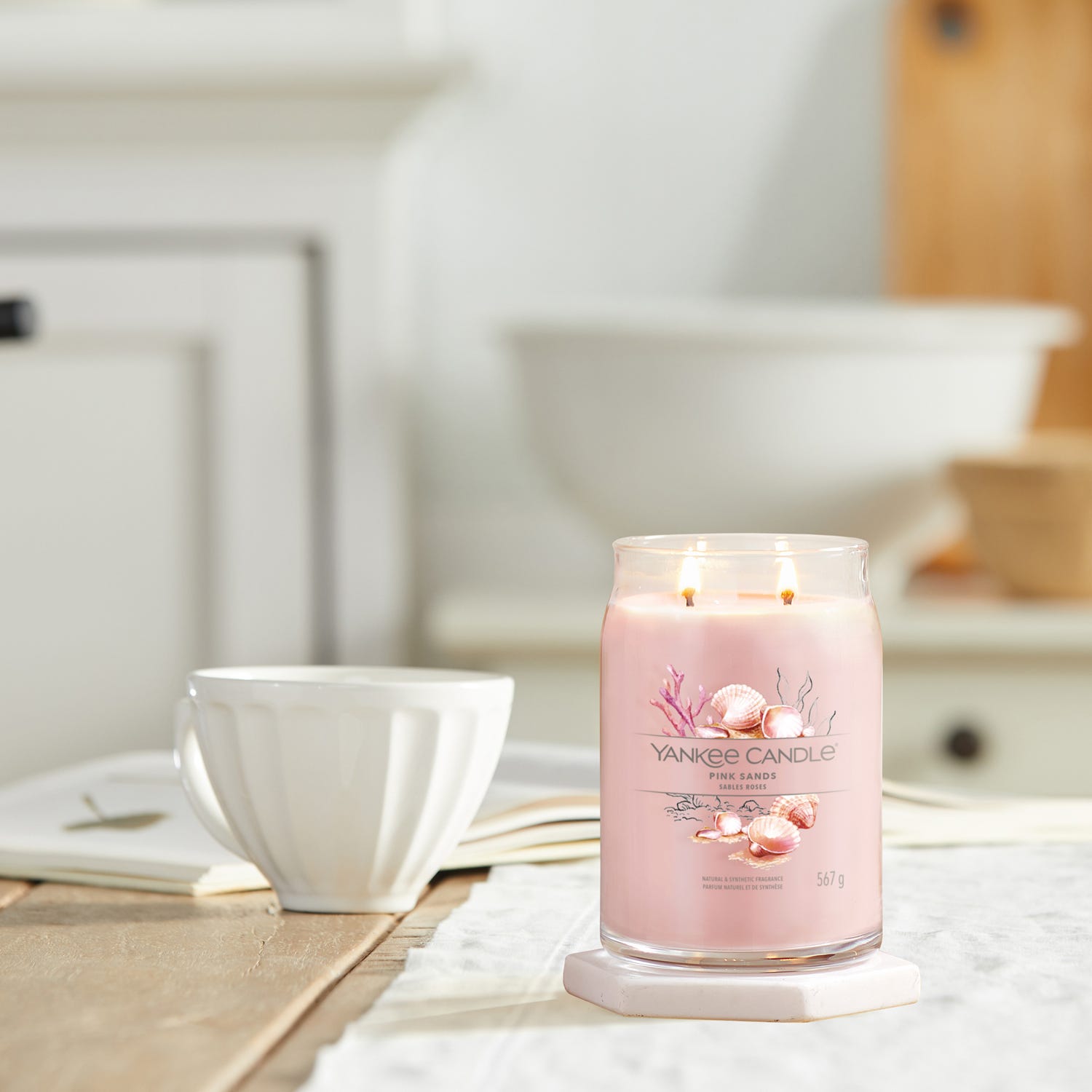 Pink Sands, candela in giara grande Yankee Candle