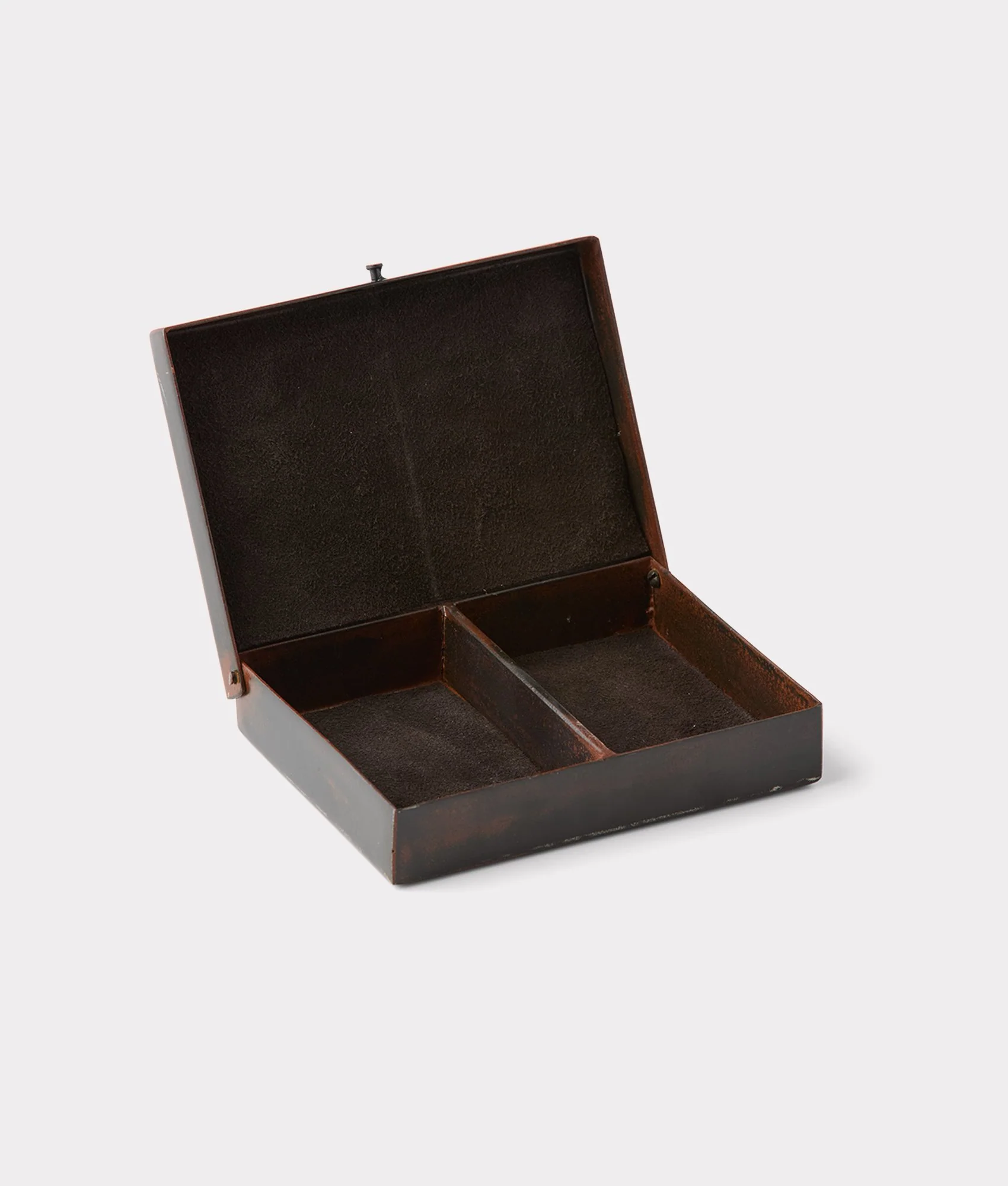 Mirrored L Playing Card Case - Iron