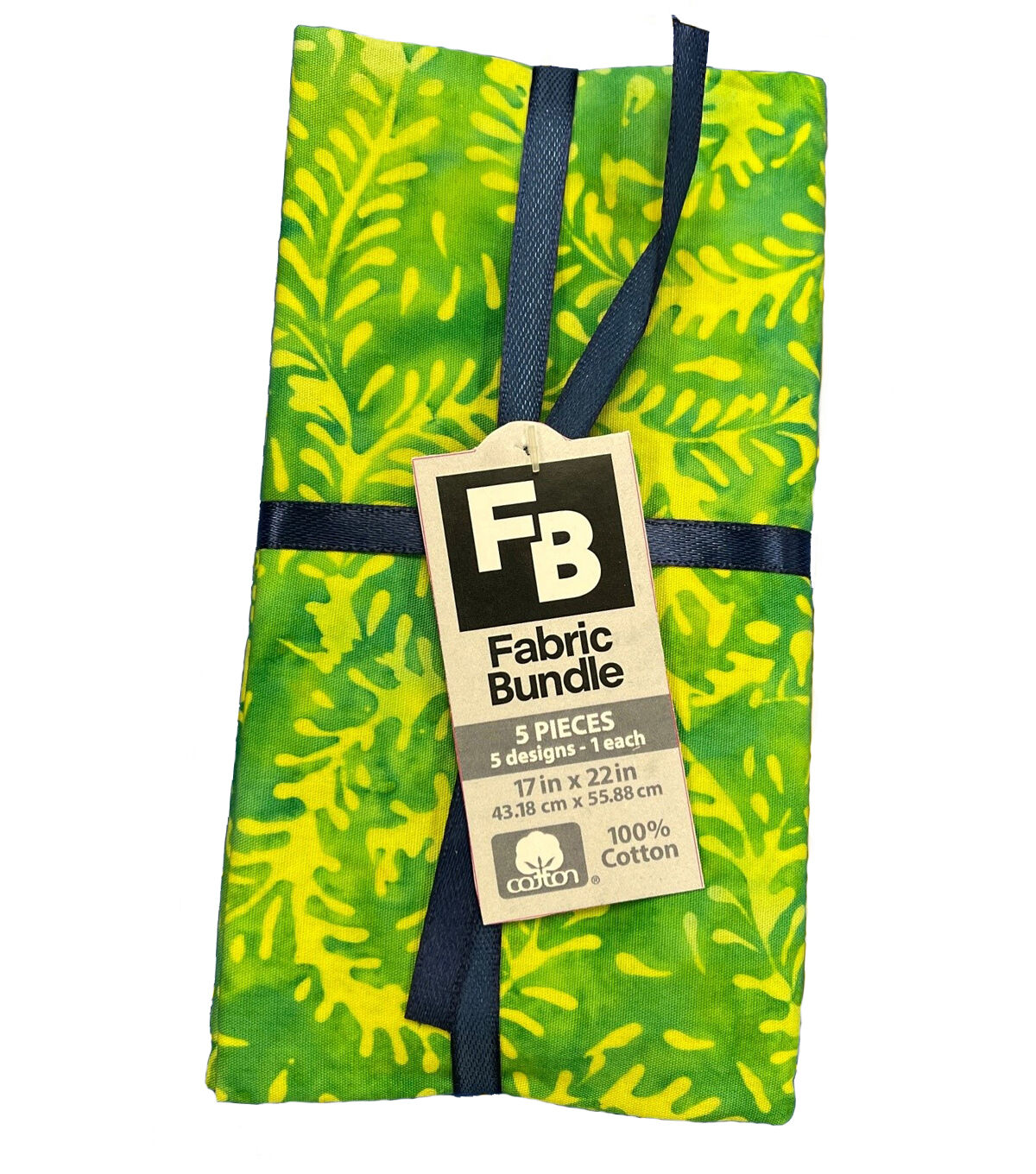 Indonesian Batik Two 5 Pc Cotton Fabric Quarter Bundle