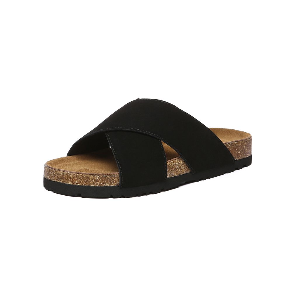 EverAu Australia Genuine Leather Croia Slides with Eva Sole