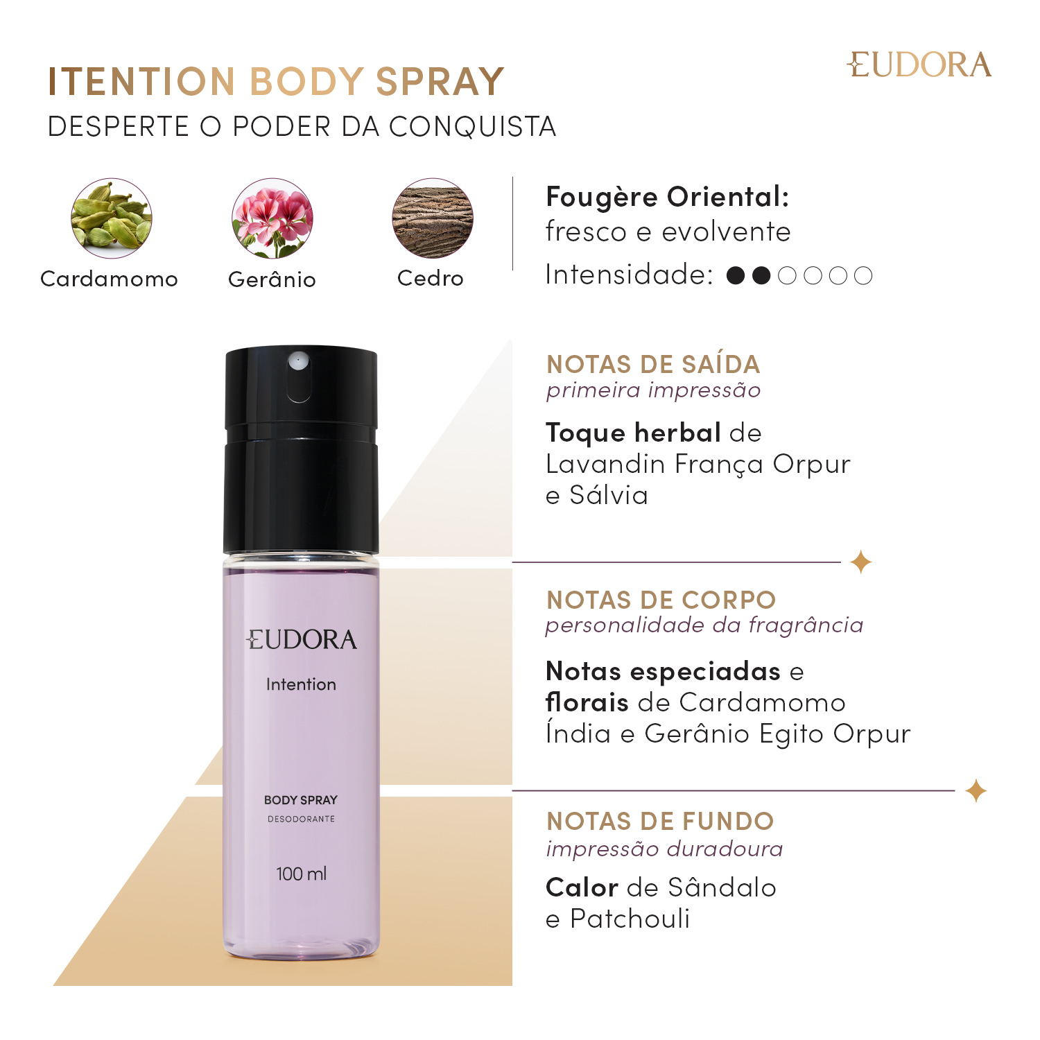 Desodorante Body Spray Intention 100ml