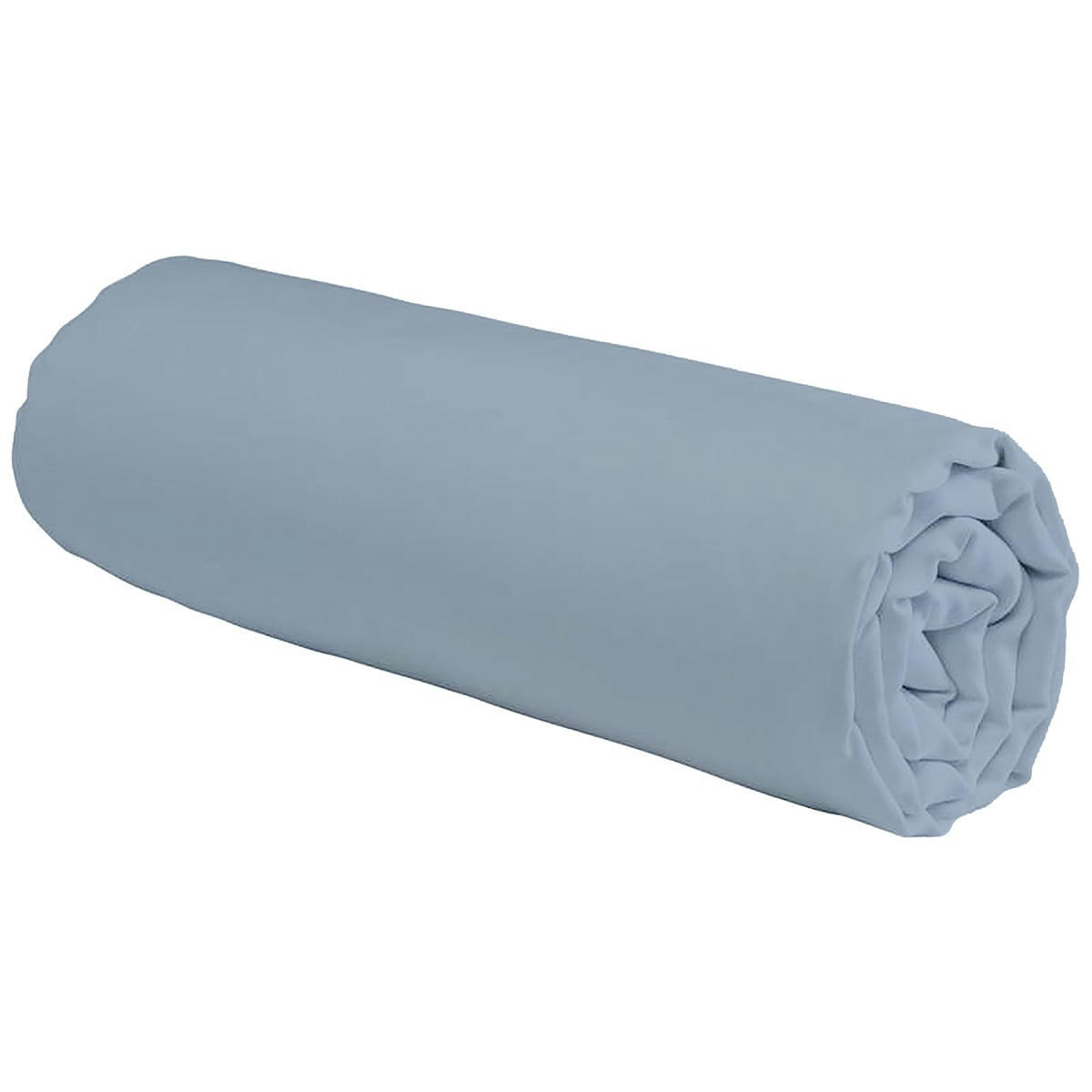 COTON UNIS - Drap housse coton  uni nuage 90x190cm
