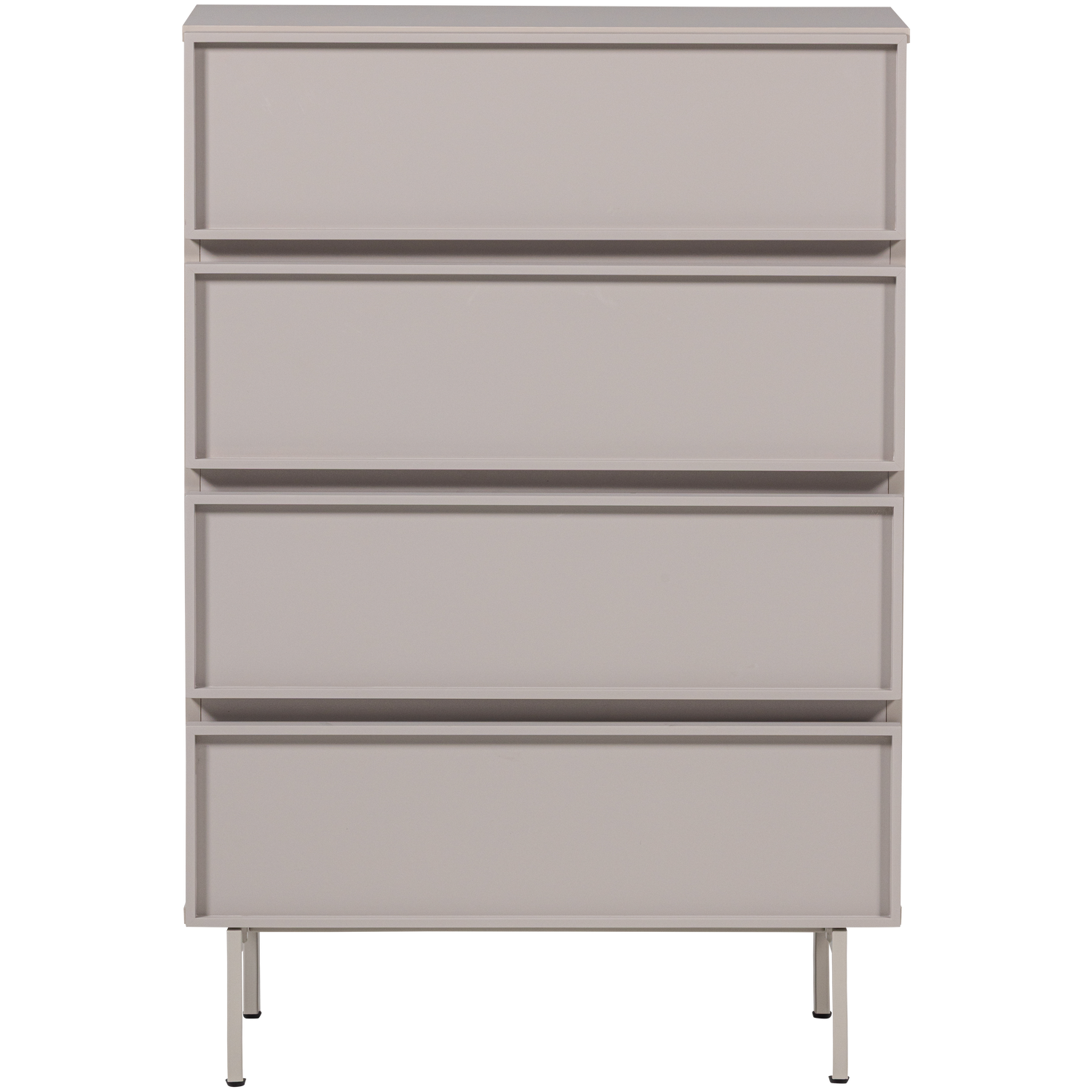 WOOOD ladekast 4 lades Tours - Melamine/MDF - Zand - 102x70x42