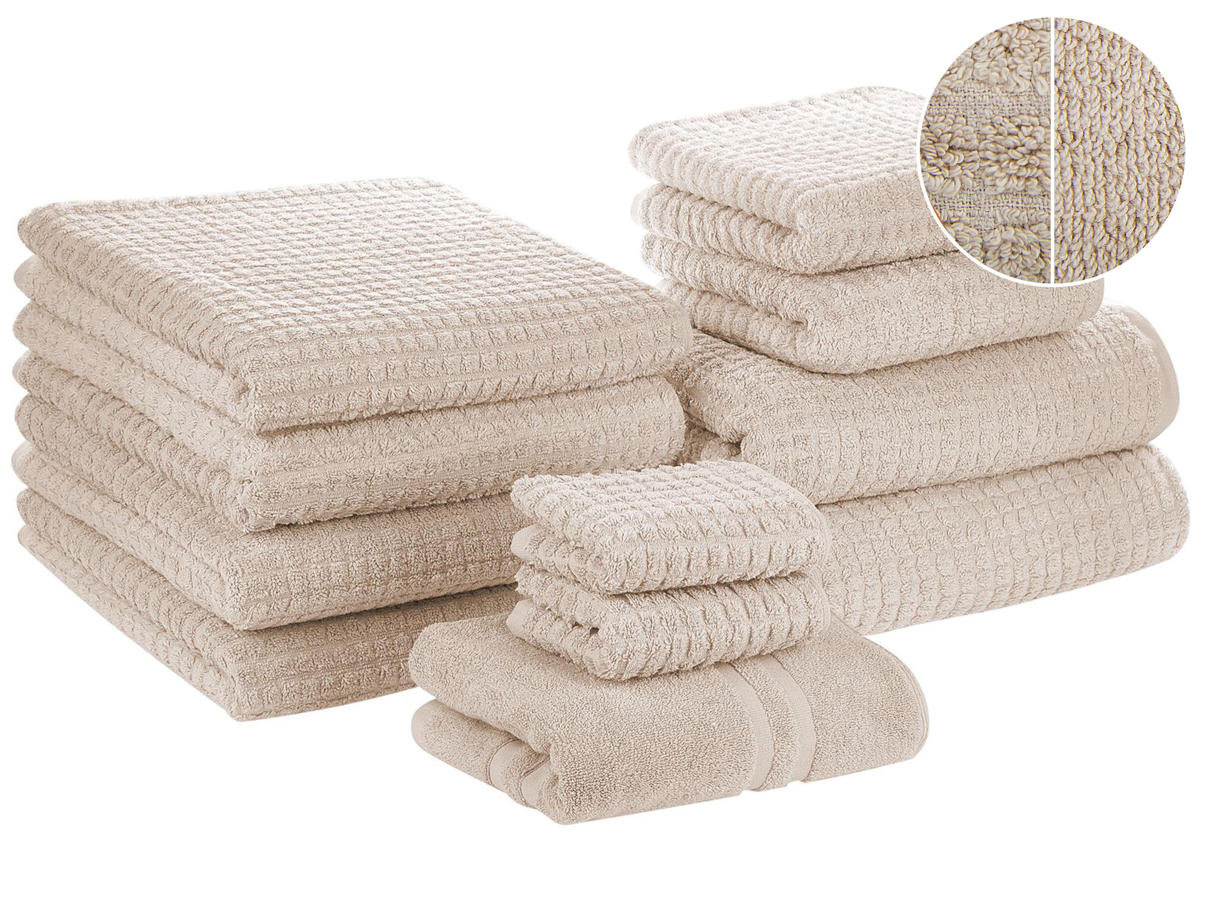 Set of 11 Towels ATAI Cotton Beige