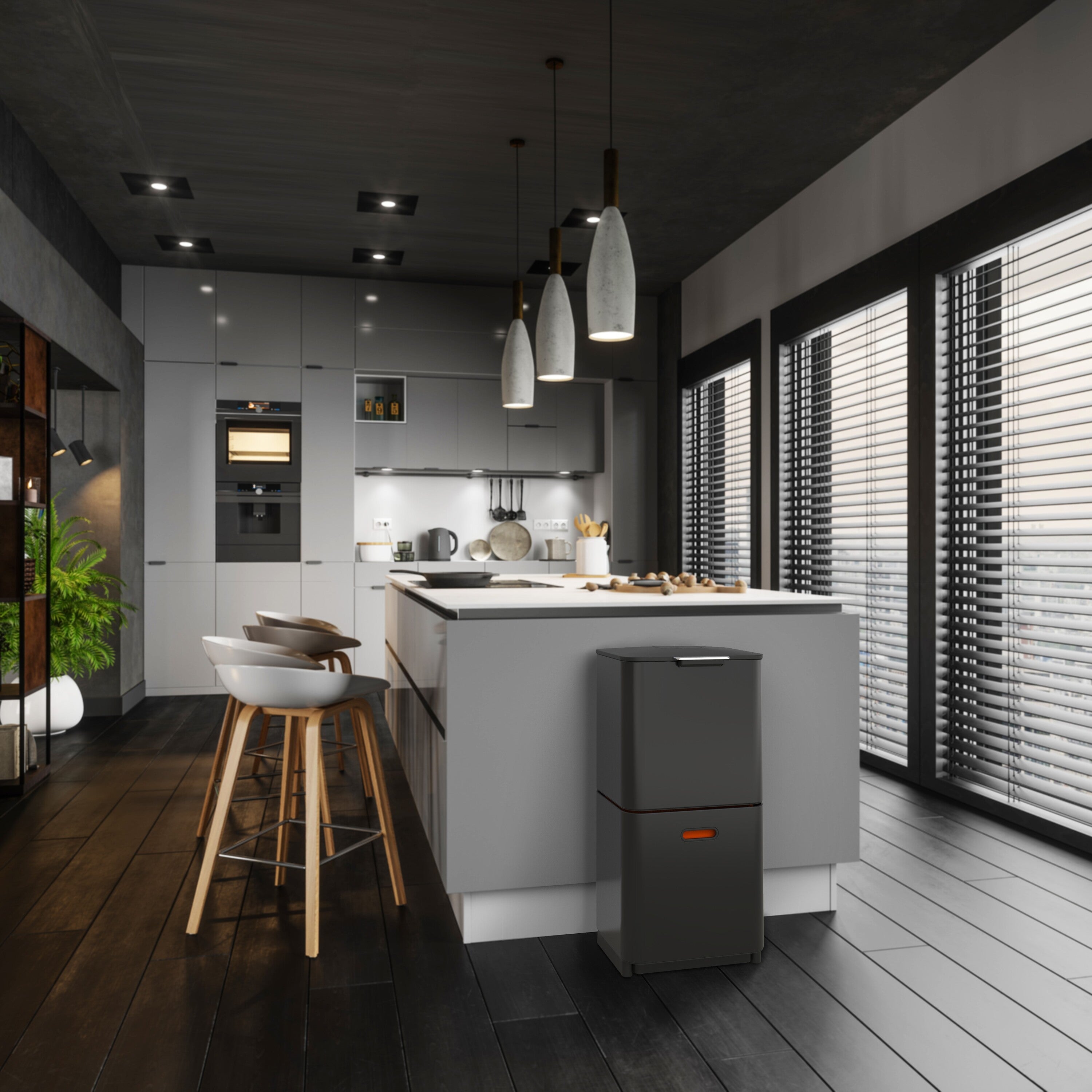 Joseph Joseph Intelligent Waste Afvalemmer Totem Max 60 Liter (30+30 L