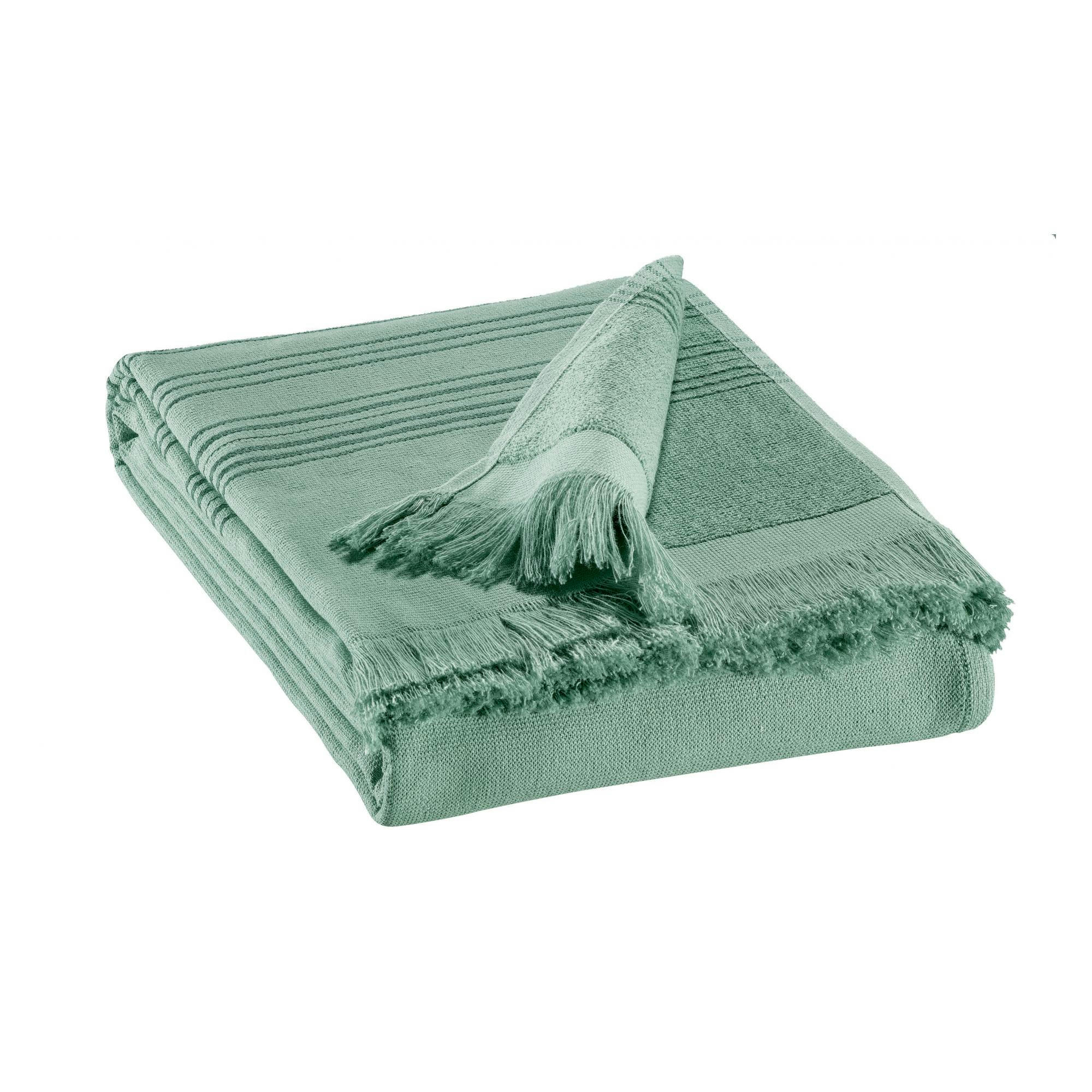 CANCUN - Drap hammam  en coton sauge 90 x 180