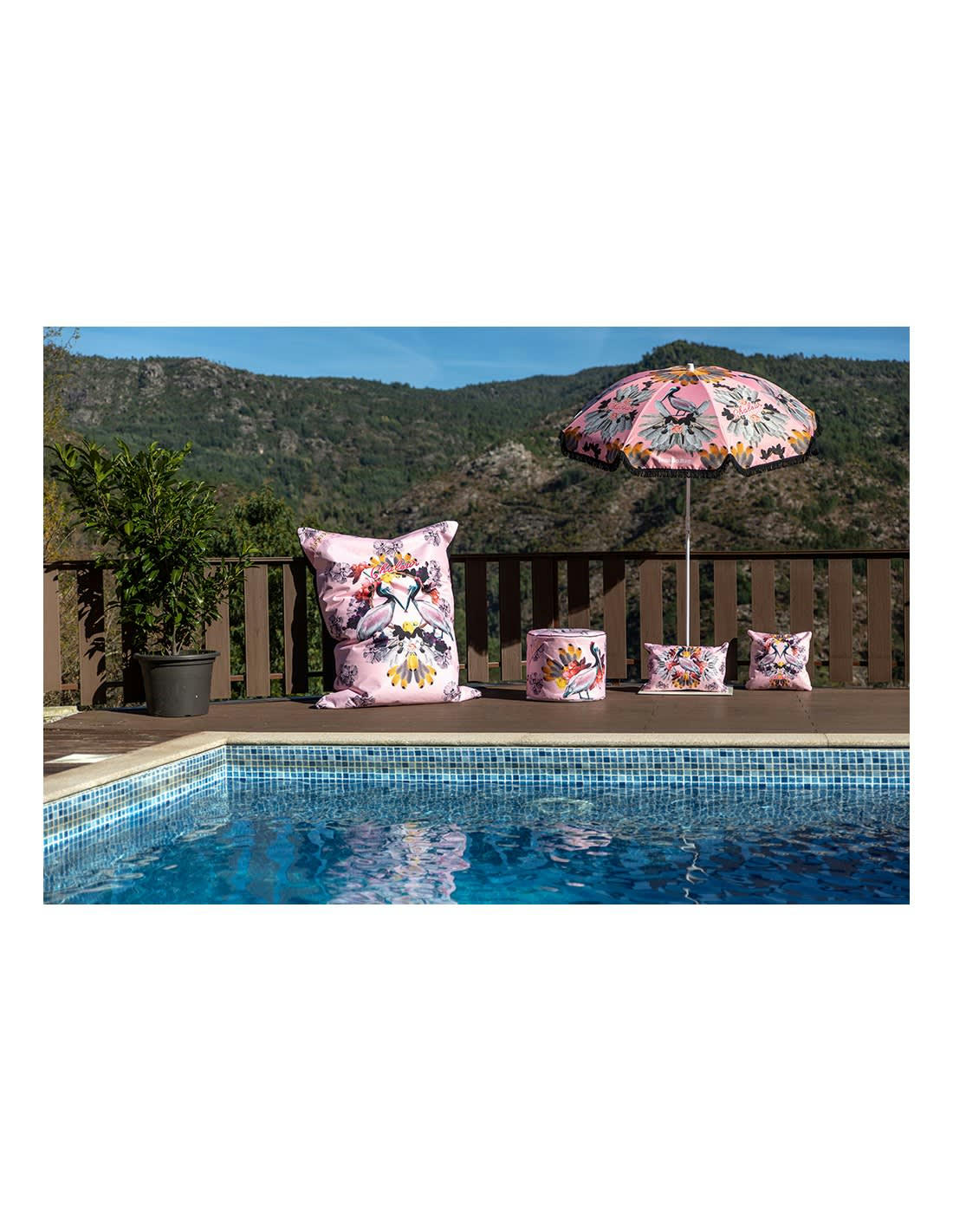 COUSSIN DÉCO - Coussin garni en tissu imprimé 45x45cm Saint Barth