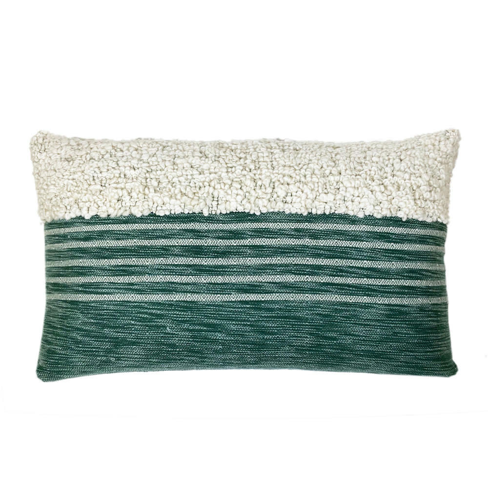 TRIBAL - Coussin vert 35x60
