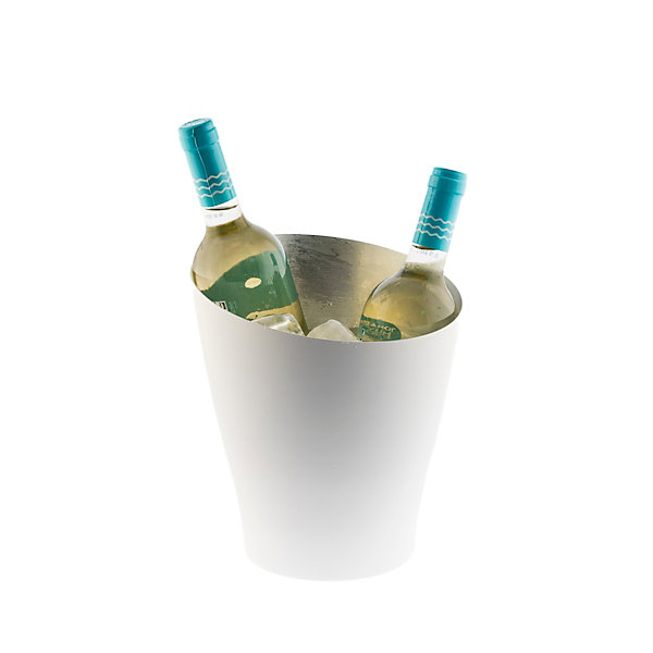Alloy Blanc - Seau à glace en métal 2 bouteilles (5 L)