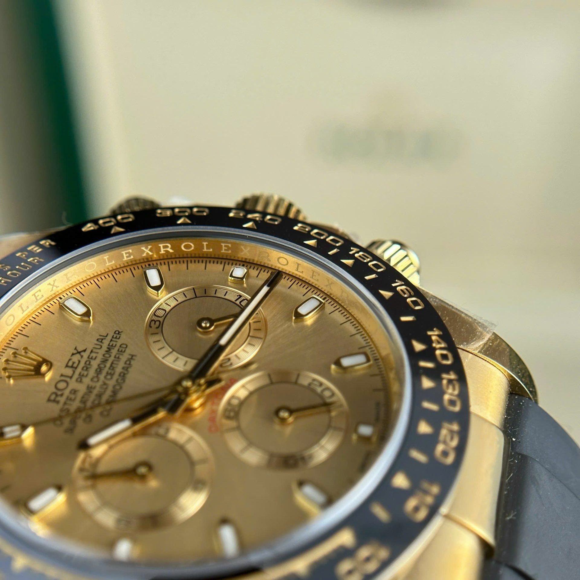 Rolex Daytona 116518LN YG Plated Champagne Dial 40mm Oysterflex Super Clone