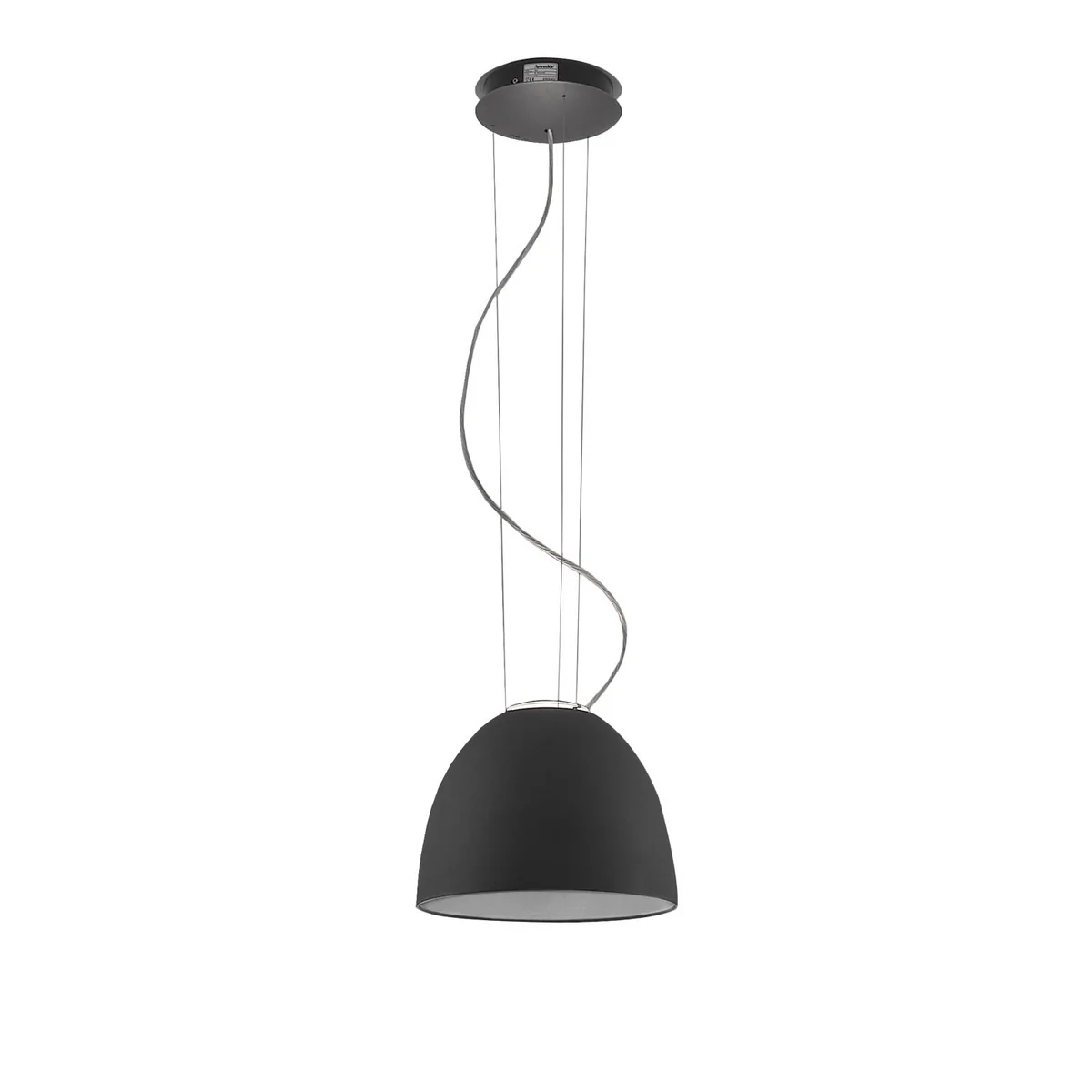 Artemide - Nur Mini Pendelleuchte, anthrazitgrau