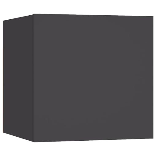 NNEVL Bedside Cabinets 2 pcs Grey 30.5x30x30 cm Chipboard