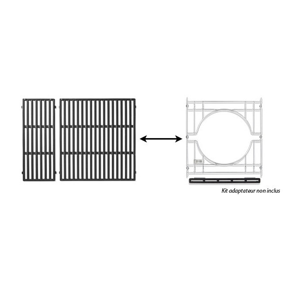 Grilles fonte émaillée Crafted SmokeFire EX4 / Spirit II 300 - Weber