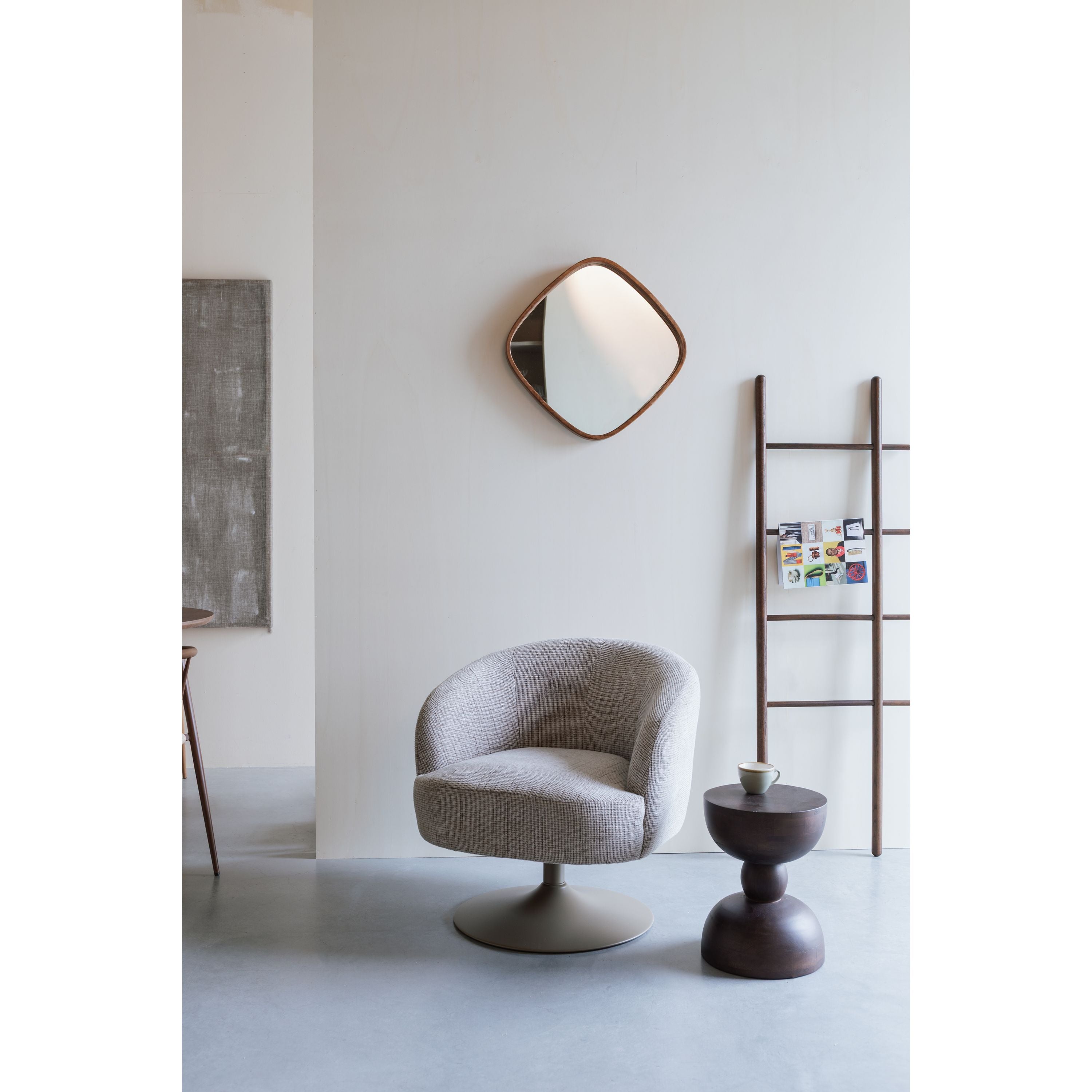 Housecraft Living Renate Fauteuil Draaibaar Beige  Bruin