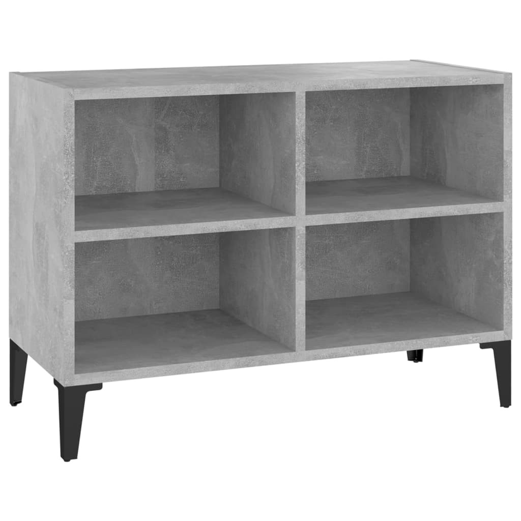 Szafka TV z metalowymi nóżkami szarość betonu 69.5x30x50 cm