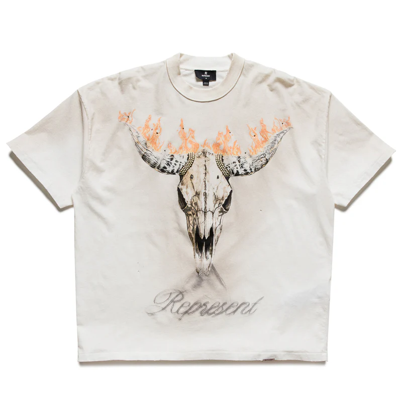 Represent British Cowboys Tee - Washed Ecru