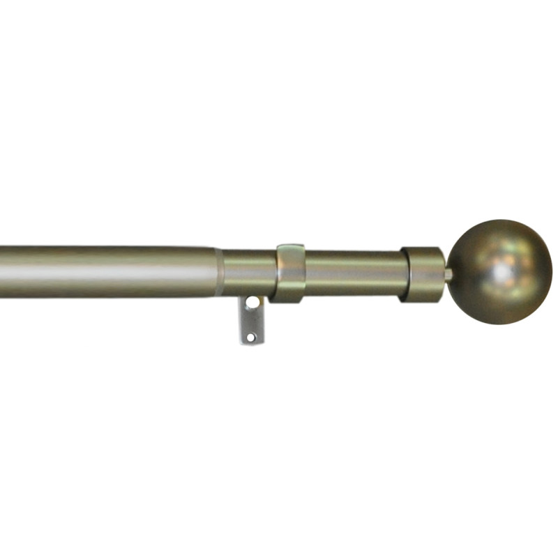 Kit tringlerie en métal Ø 28 - 25 mm extensible avec embout Boule 2 m à 3,6 m
