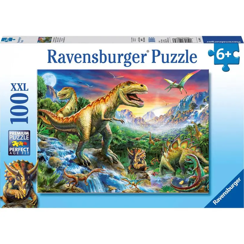 Puzzle 100-teilig Bei den Dinosauriern