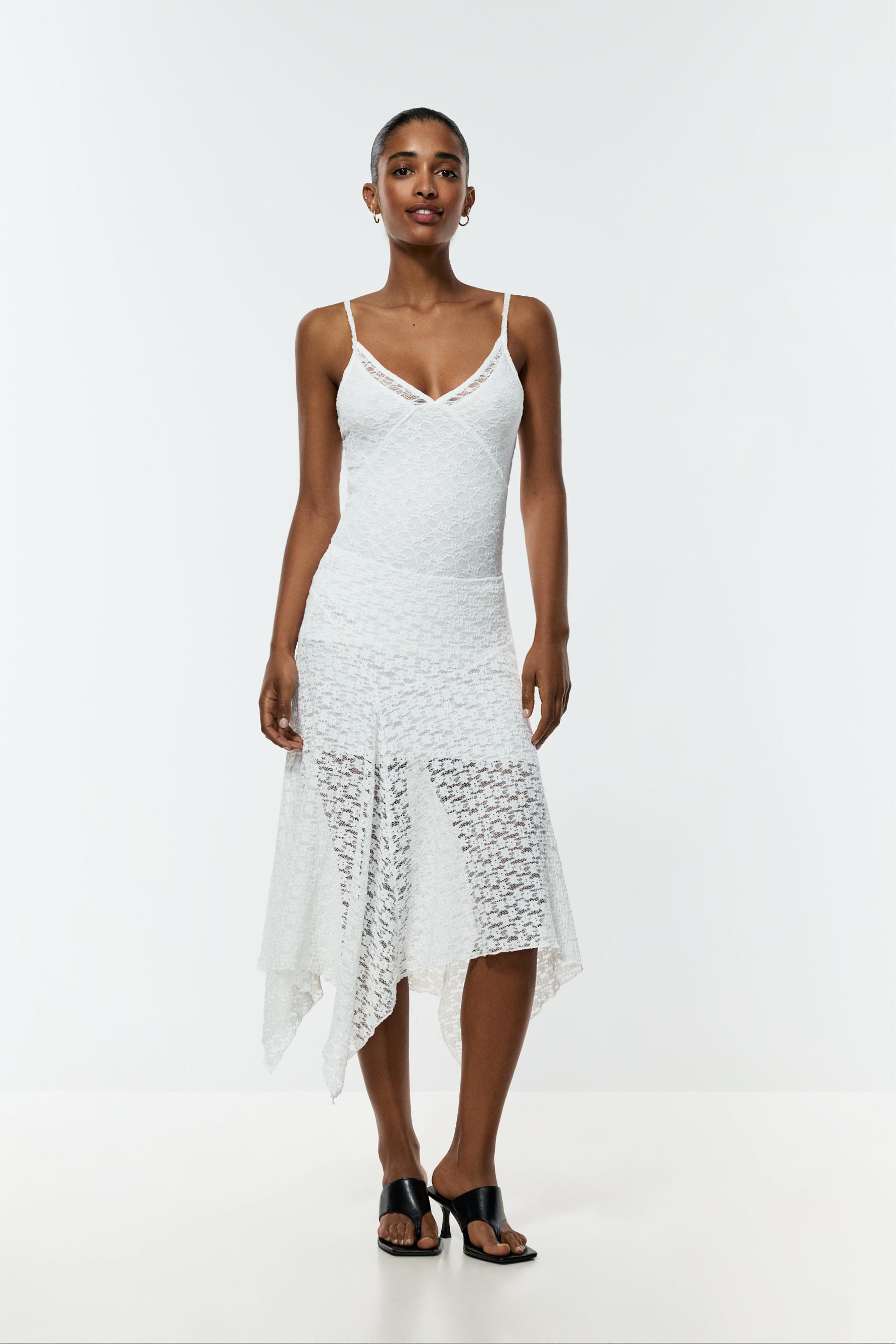 Falda midi encaje