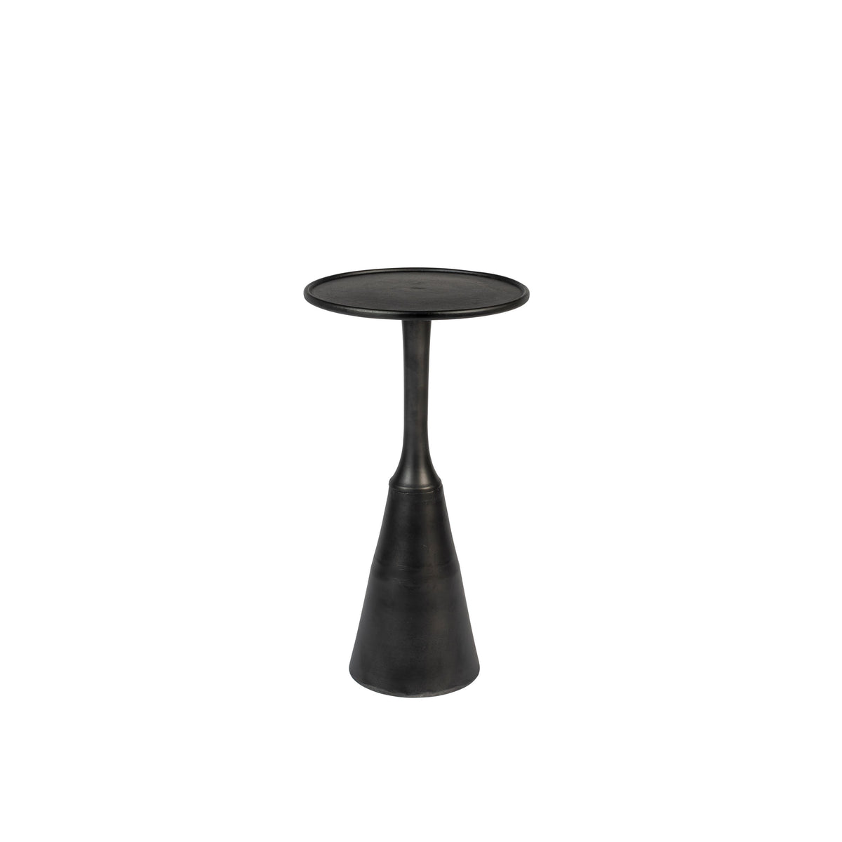 Housecraft Living Noah Bijzettafel Rond Metaal 35x 35 cm Zwart