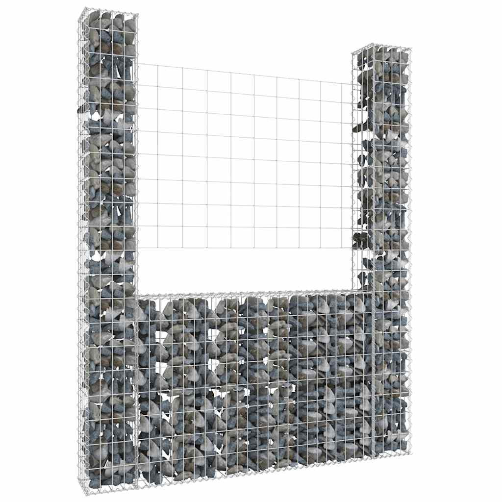 Kosz Gabionowy Ogrodzenie Płot Ściana Gabionowa Żelazo 140x20x200 cm