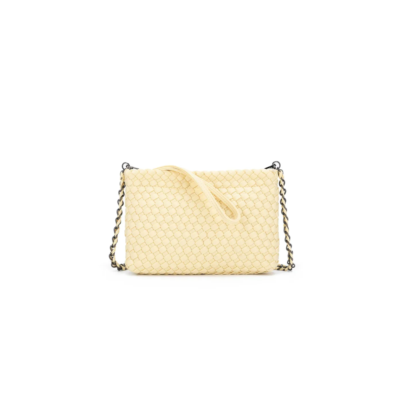 Aria Lemon Clutch Crossbody Bag by Black Caviar