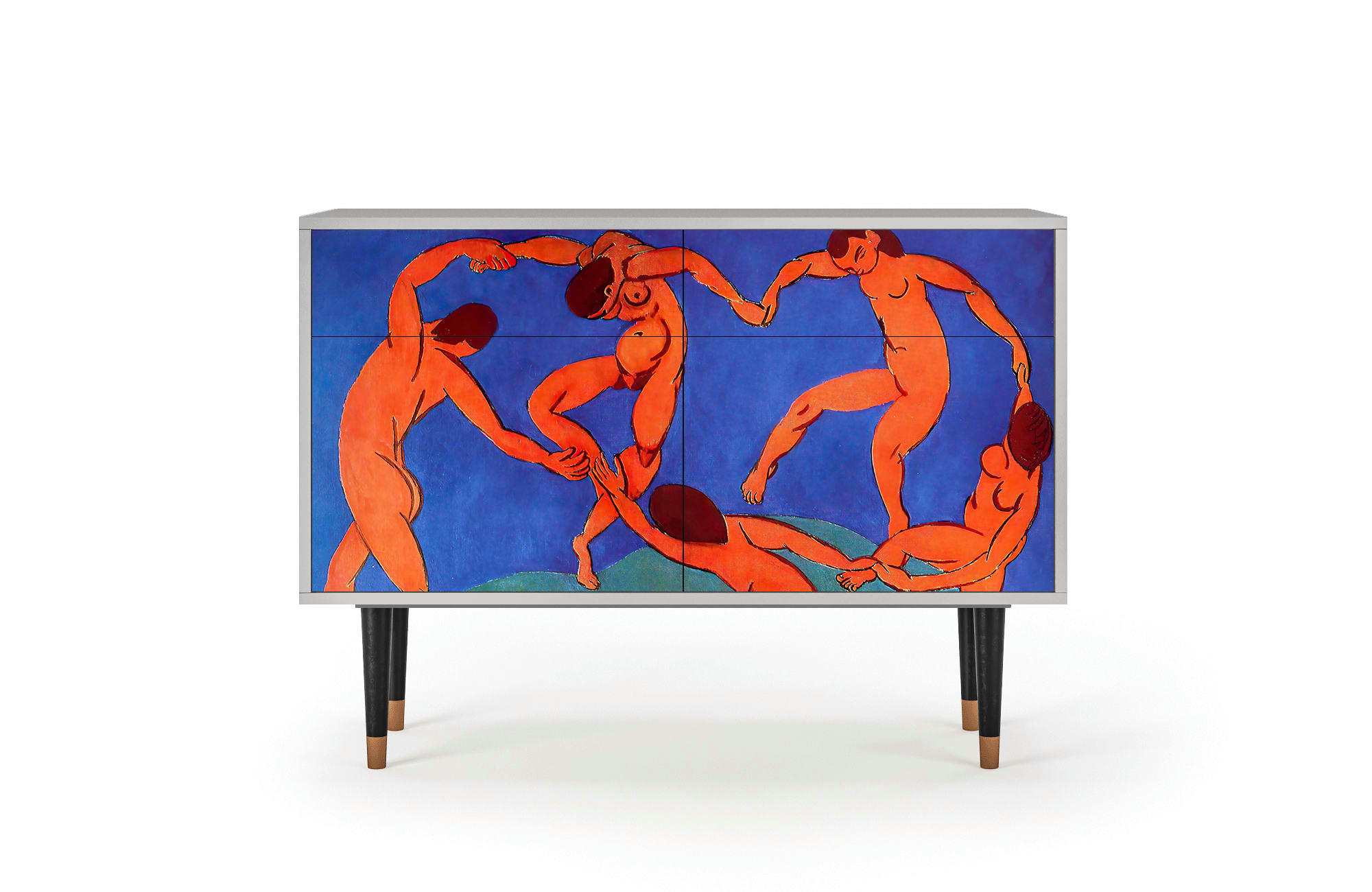 THE DANCE BY HENRI MATISSE - Buffet  multicolore 2 tiroirs et 2 portes L 115 cm