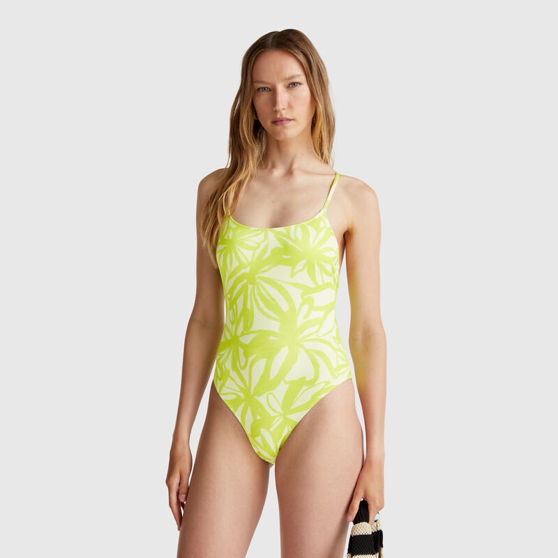 Floral one-piece swimsuit