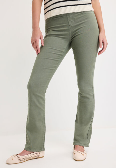 Womens Khaki Kate Bootcut Jeggings