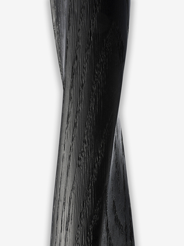 Table ronde torsion - ethnicraft noir
