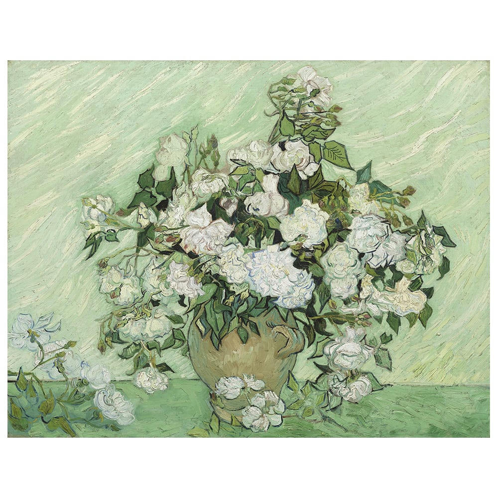 - Tableau impression sur toile Roses Vincent Van Gogh 80x100cm