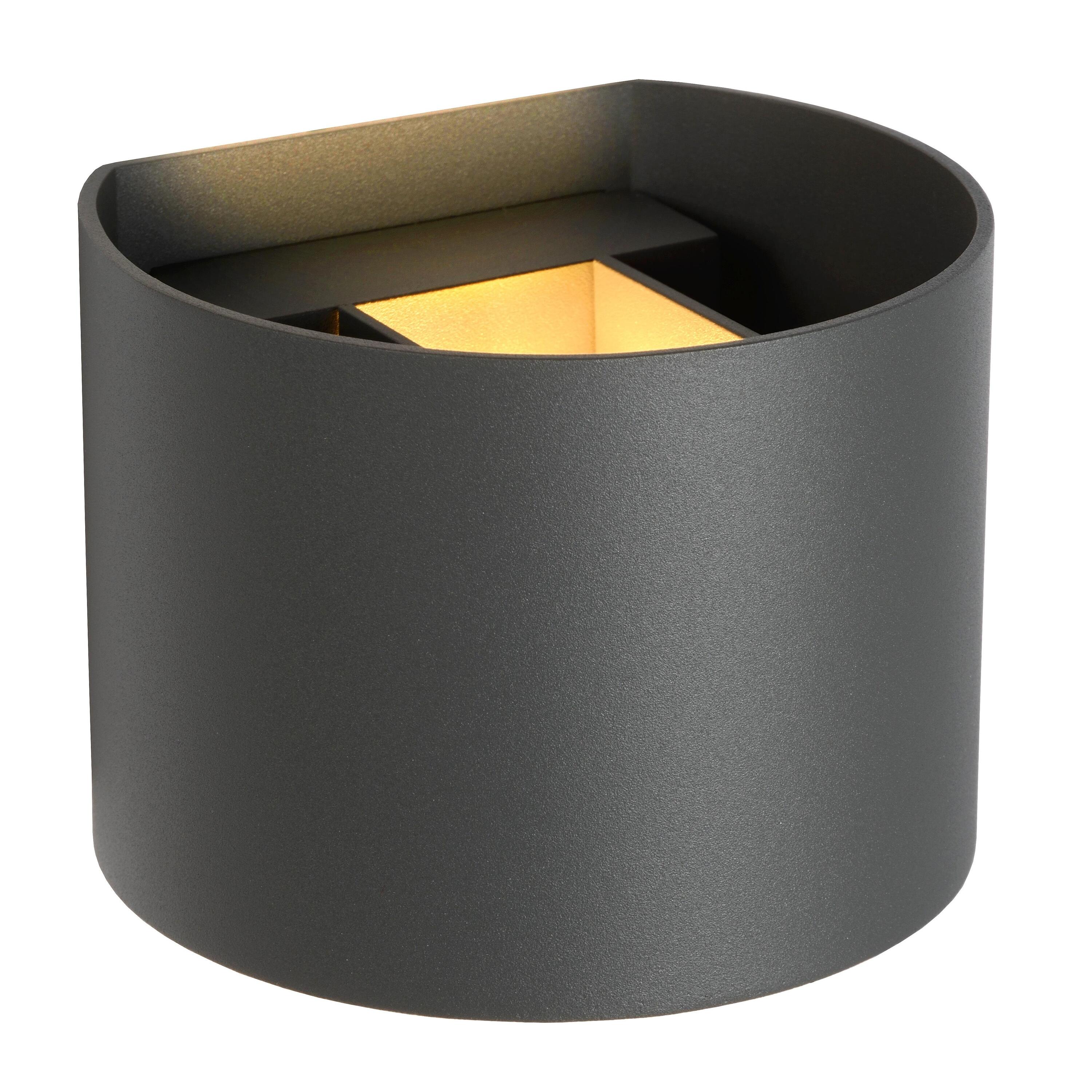 Xio wandlamp rond grijs