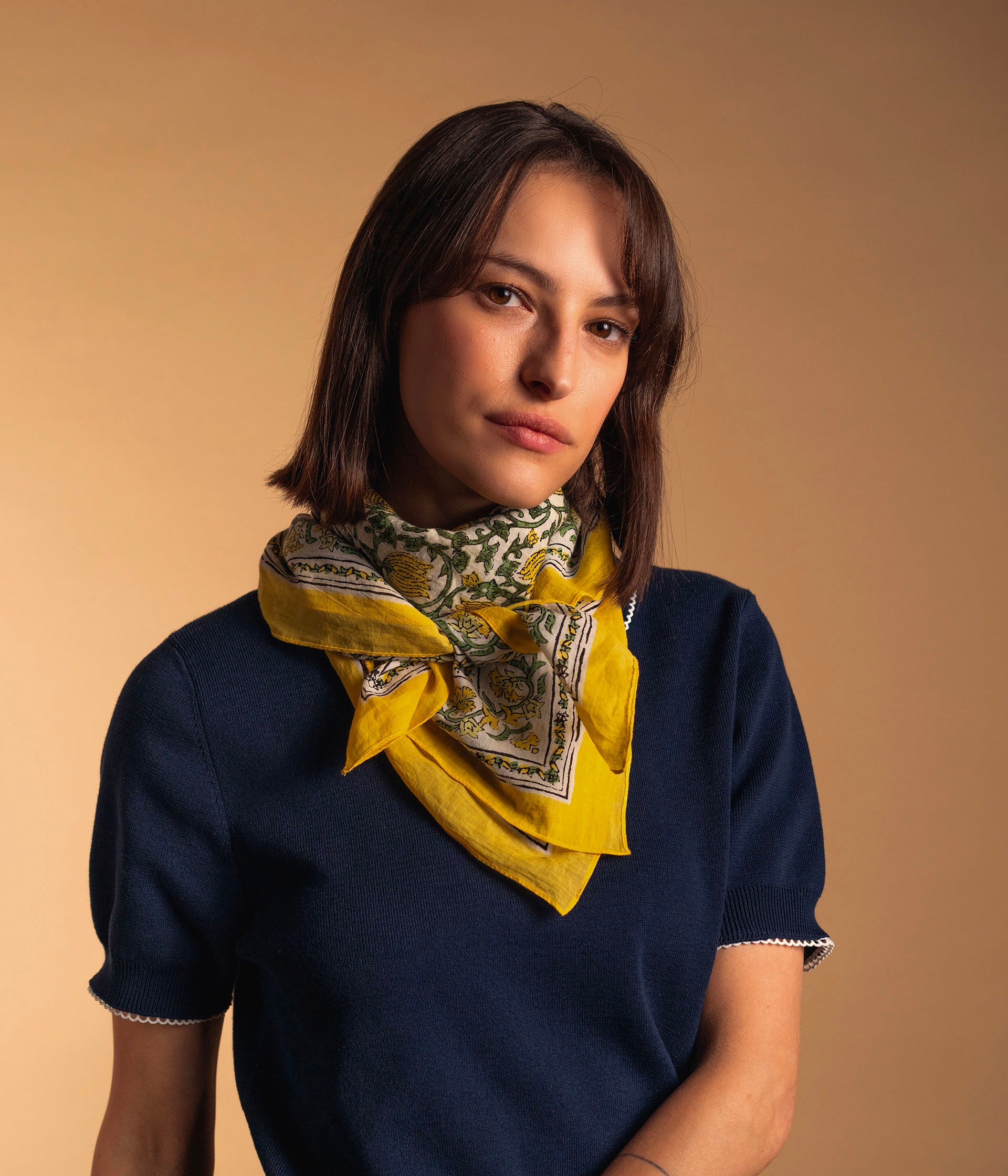 Foulard Gaia jaune
