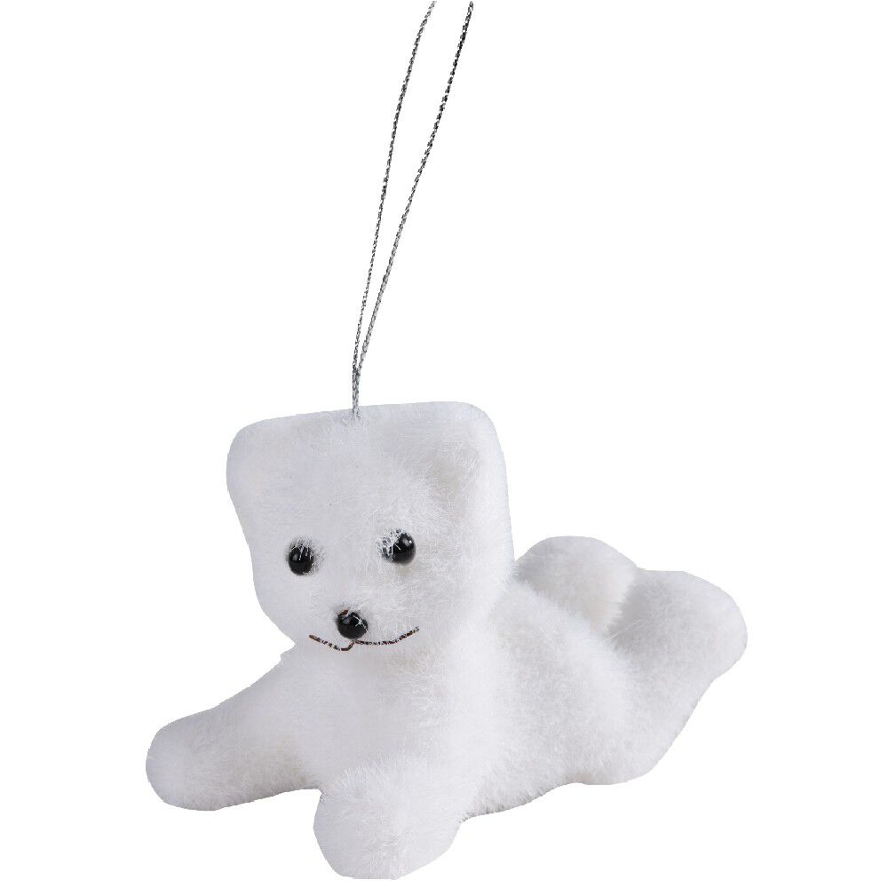 Suspension de No&euml;l forme ours blanc