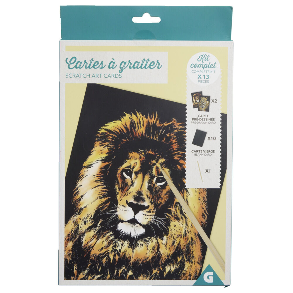 Kit créatif cartes à gratter - 2 modèles